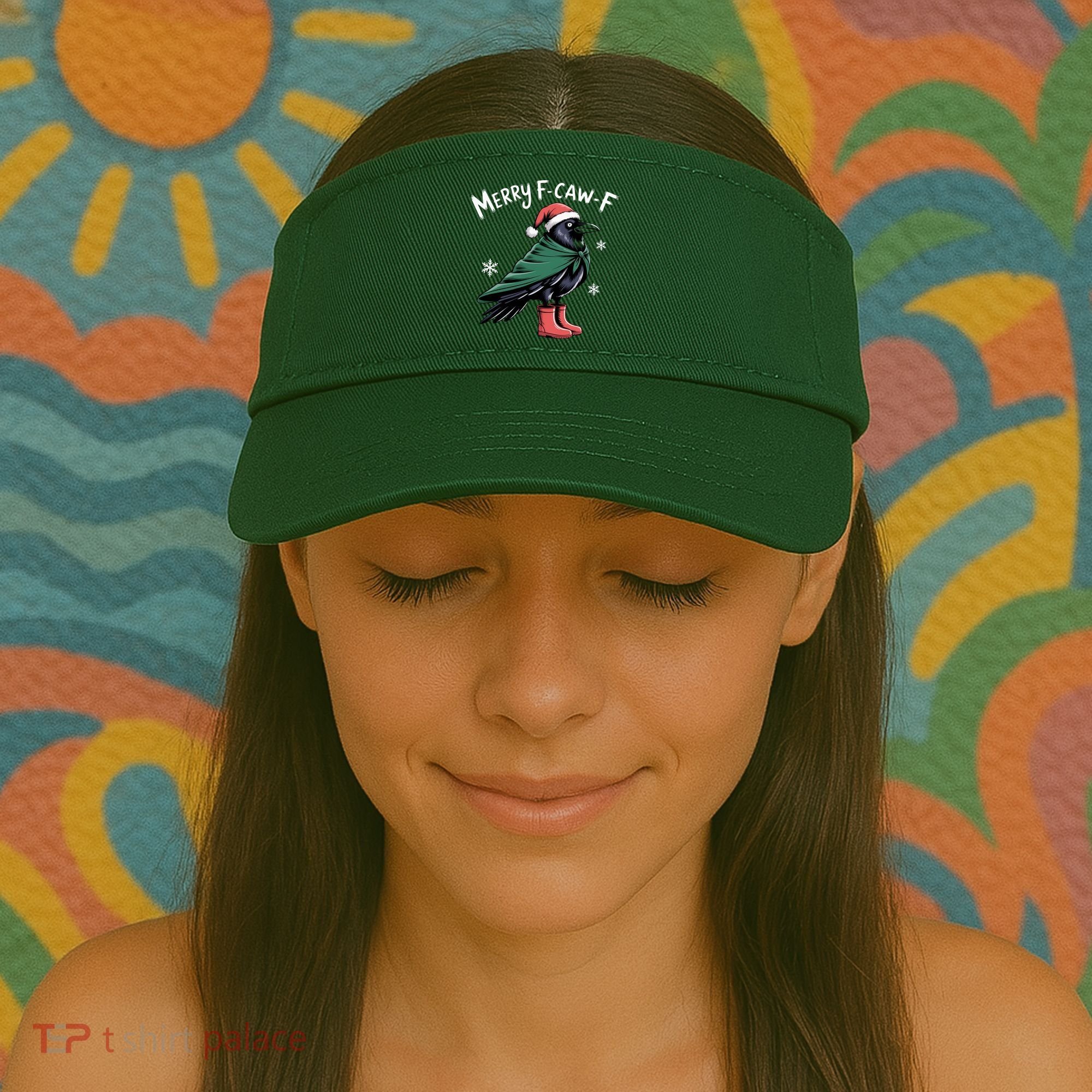 Merry F-Caw-F Christmas! Visor