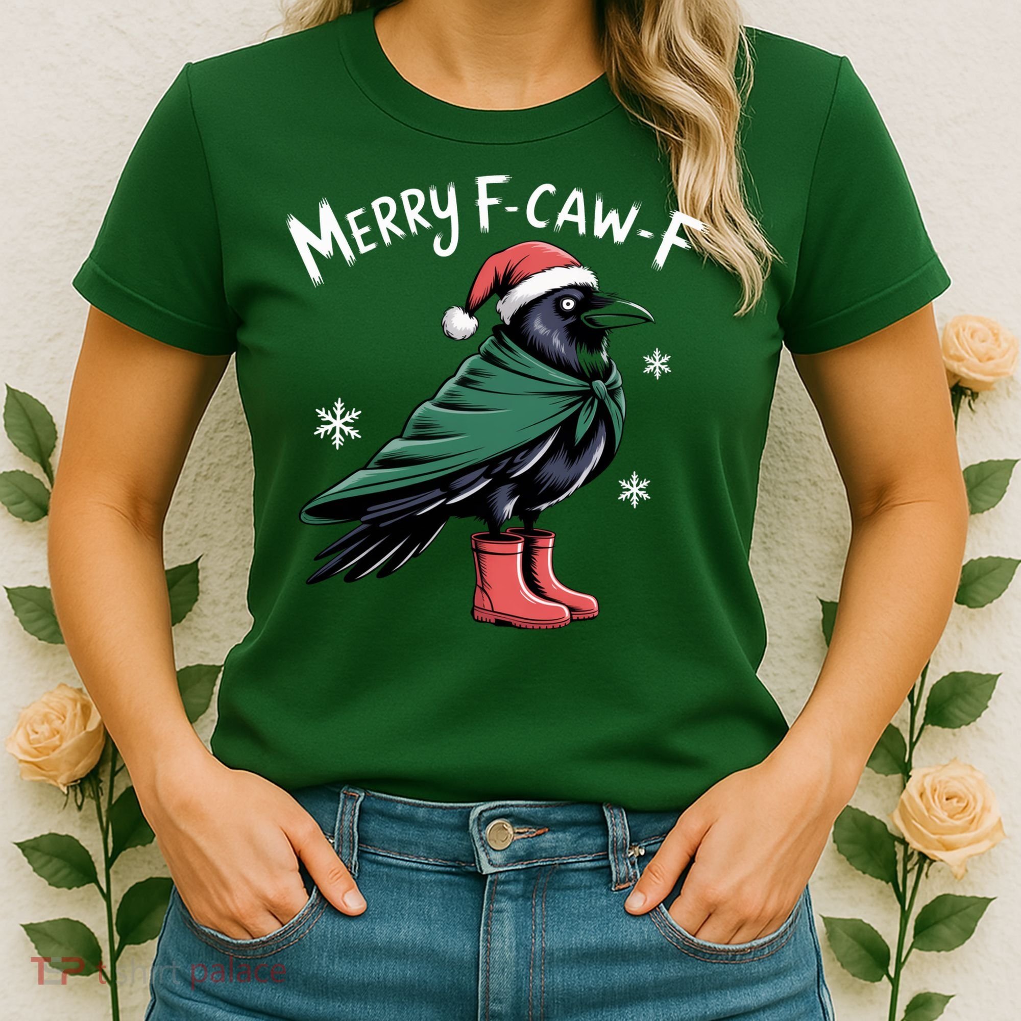 Merry F-Caw-F Christmas! Women's T-Shirt
