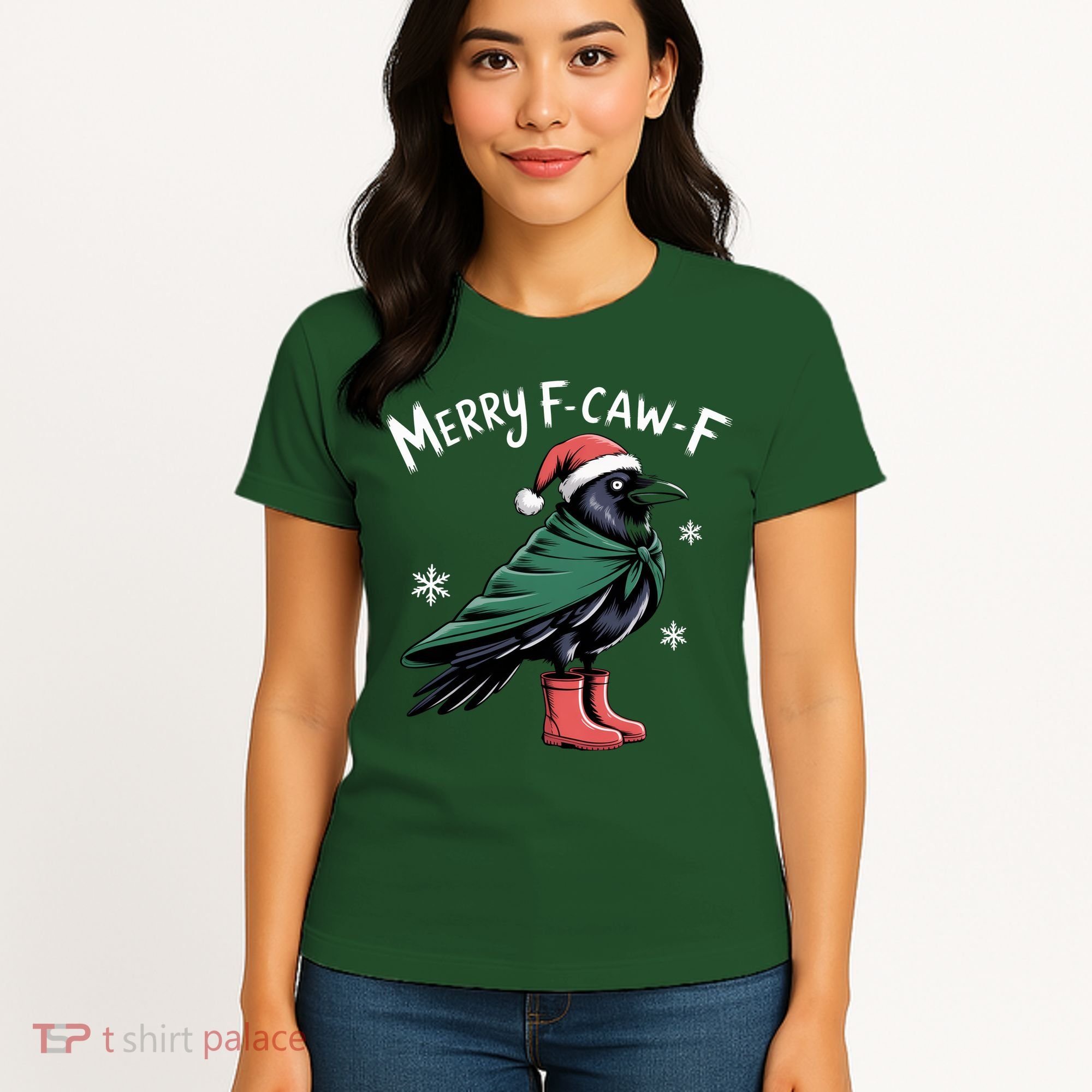 Merry F-Caw-F Christmas! Women's T-Shirt