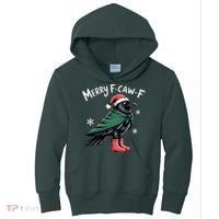 Merry F-Caw-F Christmas! Kids Hoodie thumb 0