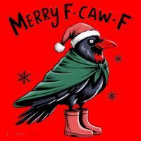 Merry F-Caw-F Christmas! Santa Hat thumb 1
