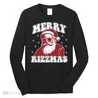 Merry Funny Christmas Rizz Santa Claus Rizzler Long Sleeve Shirt thumb 0