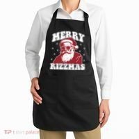 Merry Funny Christmas Rizz Santa Claus Rizzler Apron thumb 2