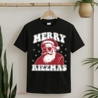 Merry Funny Christmas Rizz Santa Claus Rizzler T-Shirt thumb 2