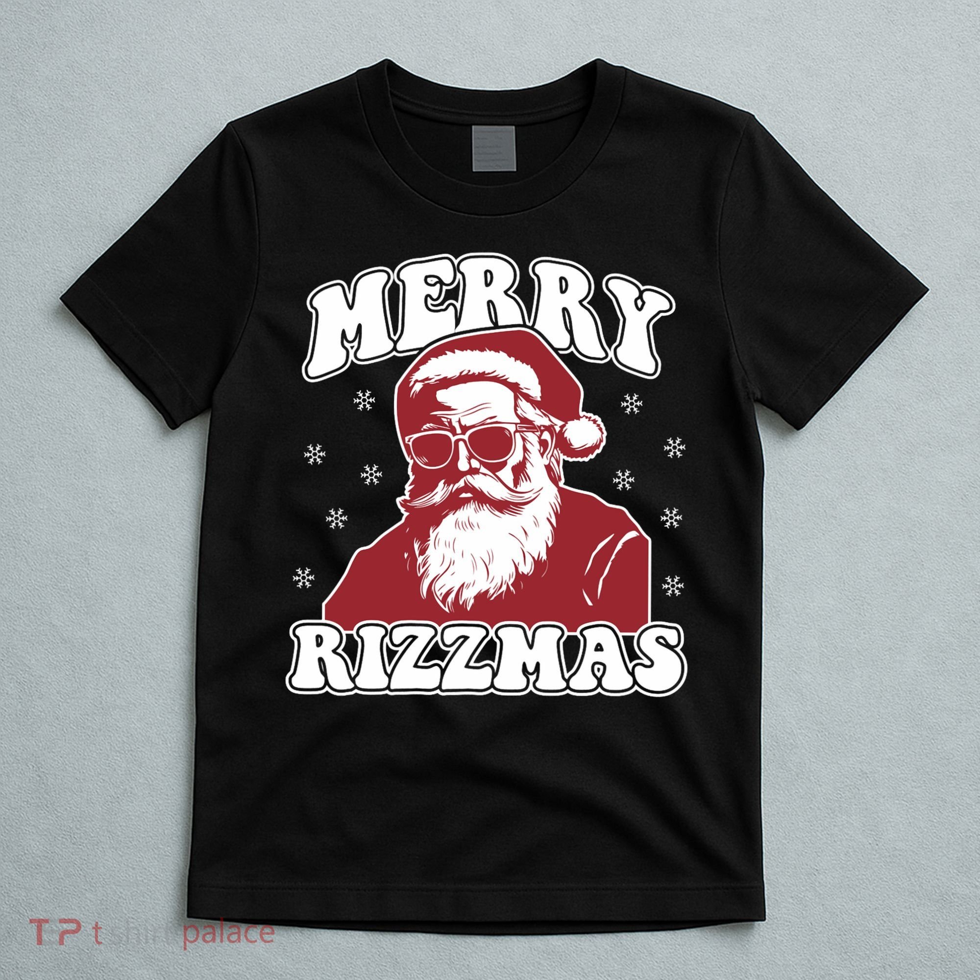 Merry Funny Christmas Rizz Santa Claus Rizzler T-Shirt