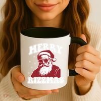 Merry Funny Christmas Rizz Santa Claus Rizzler Coffee Mug thumb 3
