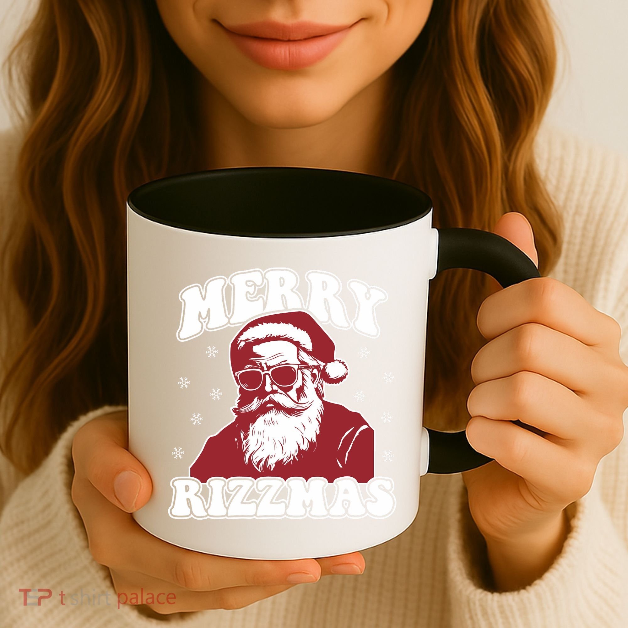 Merry Funny Christmas Rizz Santa Claus Rizzler Coffee Mug
