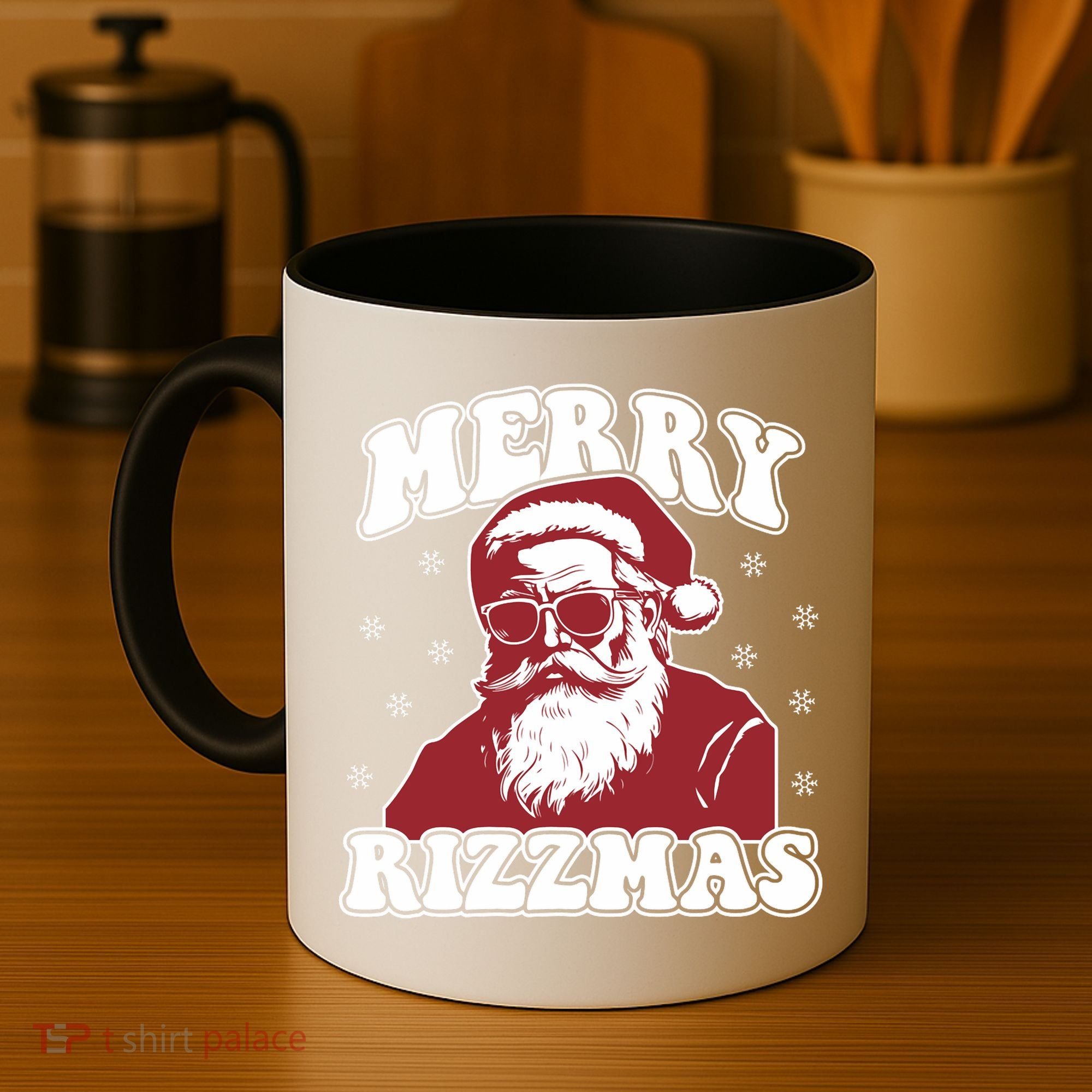Merry Funny Christmas Rizz Santa Claus Rizzler Coffee Mug
