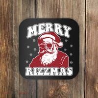 Merry Funny Christmas Rizz Santa Claus Rizzler Coaster thumb 0