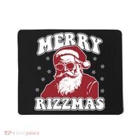 Merry Funny Christmas Rizz Santa Claus Rizzler Mousepad thumb 0