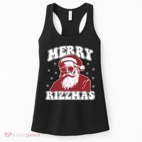 Merry Funny Christmas Rizz Santa Claus Rizzler Women's Tank Top thumb 0