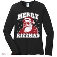 Merry Funny Christmas Rizz Santa Claus Rizzler Women's Long Sleeve Shirt thumb 0