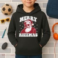 Merry Funny Christmas Rizz Santa Claus Rizzler Kids Hoodie thumb 2