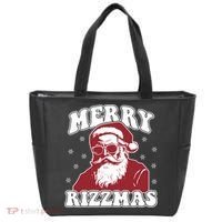 Merry Funny Christmas Rizz Santa Claus Rizzler Tote Bag thumb 0