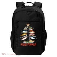 Merry Fishmas Christmas Tree Fish Funny Fishing Backpack thumb 0