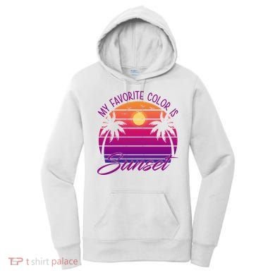 My Favorite Color Is Sunset Retro Summer Women's Hoodie