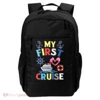 My First Cruise, Wo, Girl and Boy Funny Cruise Trip Backpack thumb 0