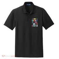 My First Cruise, Wo, Girl and Boy Funny Cruise Trip Dry Zone Grid Polo thumb 0