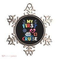 My First Cruise, Wo, Girl and Boy Funny Cruise Trip Ornament thumb 0