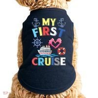 My First Cruise, Wo, Girl and Boy Funny Cruise Trip Doggie Tank thumb 0