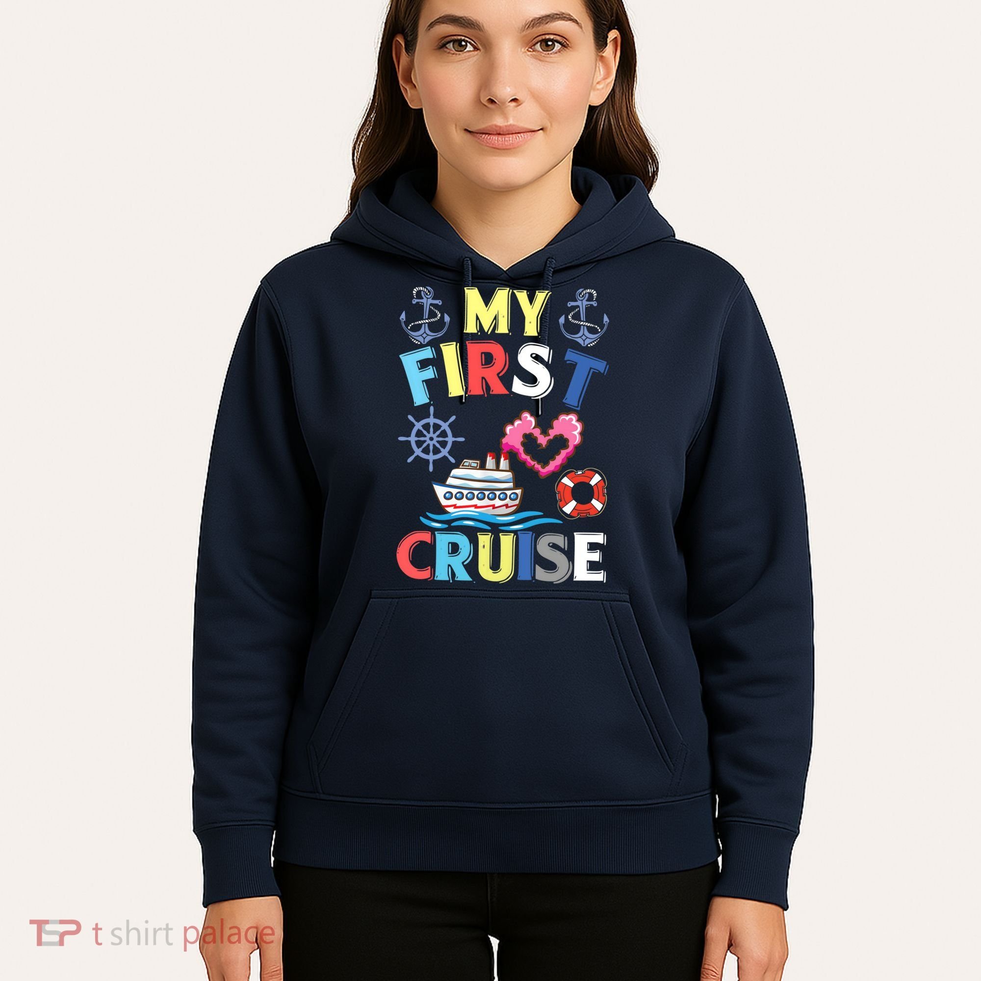 My First Cruise, Wo, Girl and Boy Funny Cruise Trip Hoodie