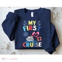 My First Cruise, Wo, Girl and Boy Funny Cruise Trip Sweatshirt thumb 2