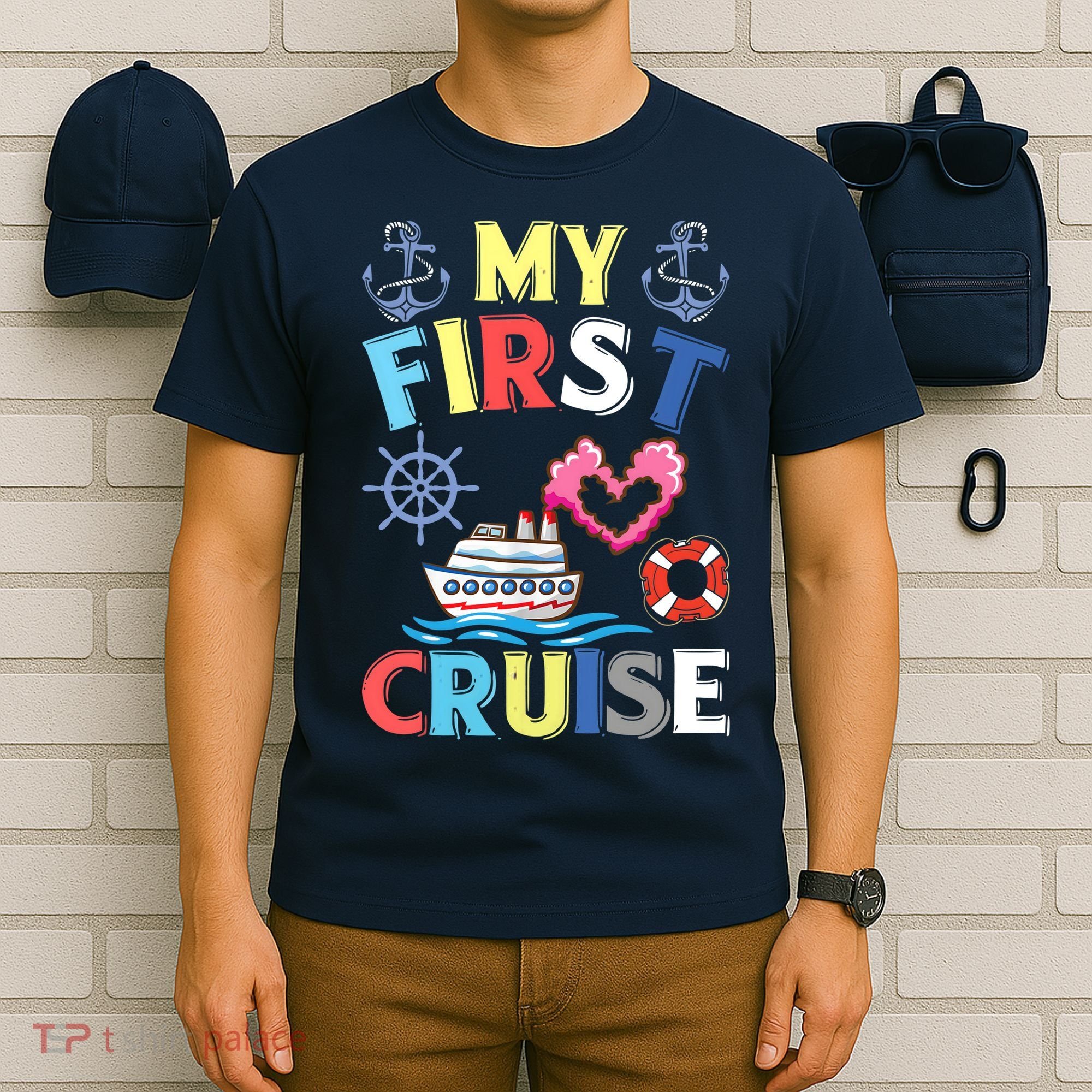My First Cruise, Wo, Girl and Boy Funny Cruise Trip T-Shirt