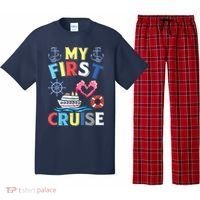 My First Cruise, Wo, Girl and Boy Funny Cruise Trip Pajama Set thumb 0