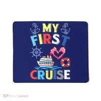 My First Cruise, Wo, Girl and Boy Funny Cruise Trip Mousepad thumb 0