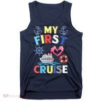 My First Cruise, Wo, Girl and Boy Funny Cruise Trip Tank Top thumb 0