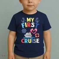 My First Cruise, Wo, Girl and Boy Funny Cruise Trip Toddler T-Shirt thumb 2