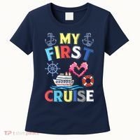 My First Cruise, Wo, Girl and Boy Funny Cruise Trip Women's T-Shirt thumb 0