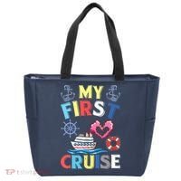 My First Cruise, Wo, Girl and Boy Funny Cruise Trip Tote Bag thumb 0
