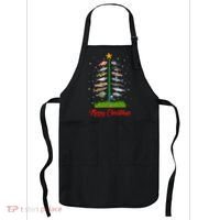Merry Fishmas Christmas Tree Fish Fishing Apron thumb 0