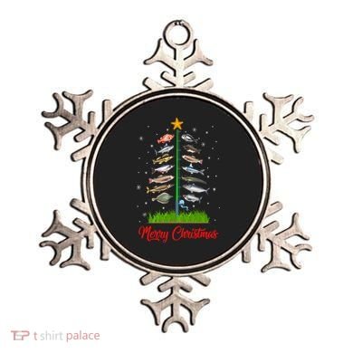 Merry Fishmas Christmas Tree Fish Fishing Ornament