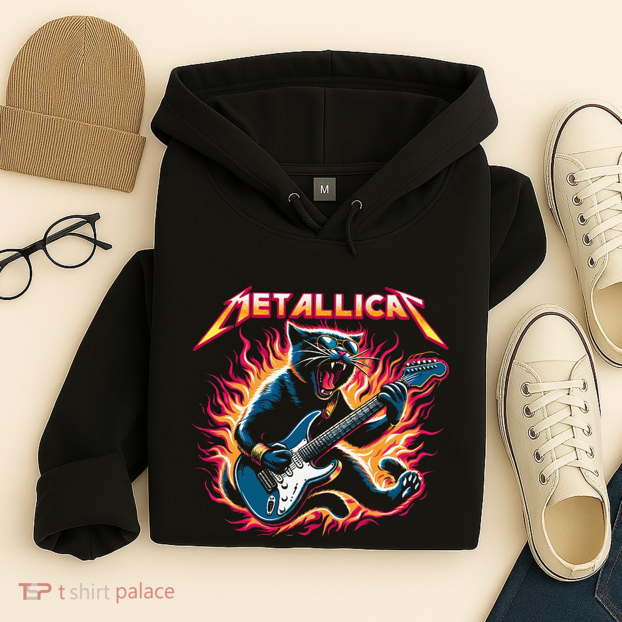 Metallicat Funny Cat Hoodie