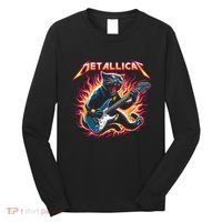 Metallicat Funny Cat Long Sleeve Shirt thumb 0