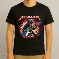 Metallicat Funny Cat T-Shirt thumb 3