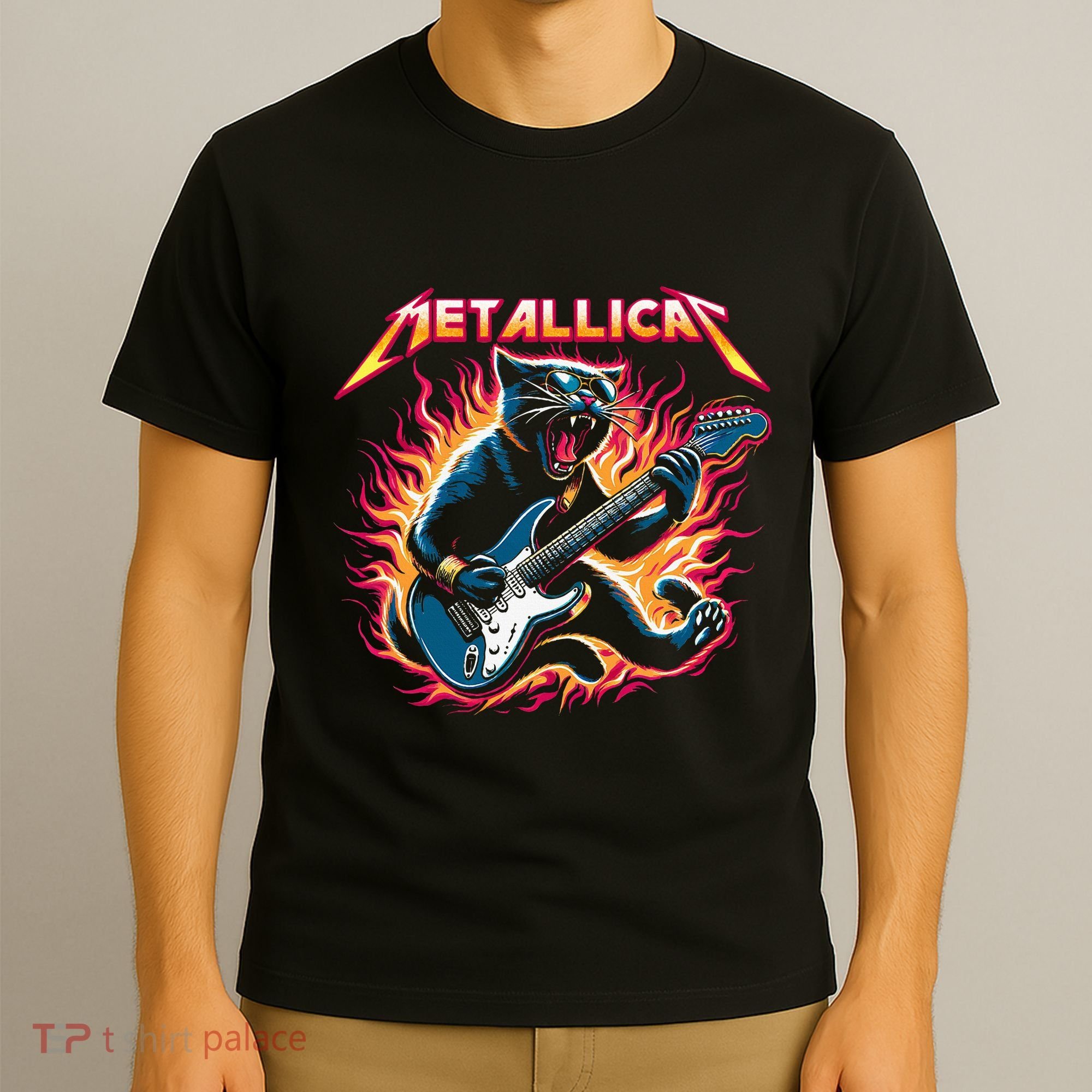Metallicat Funny Cat T-Shirt