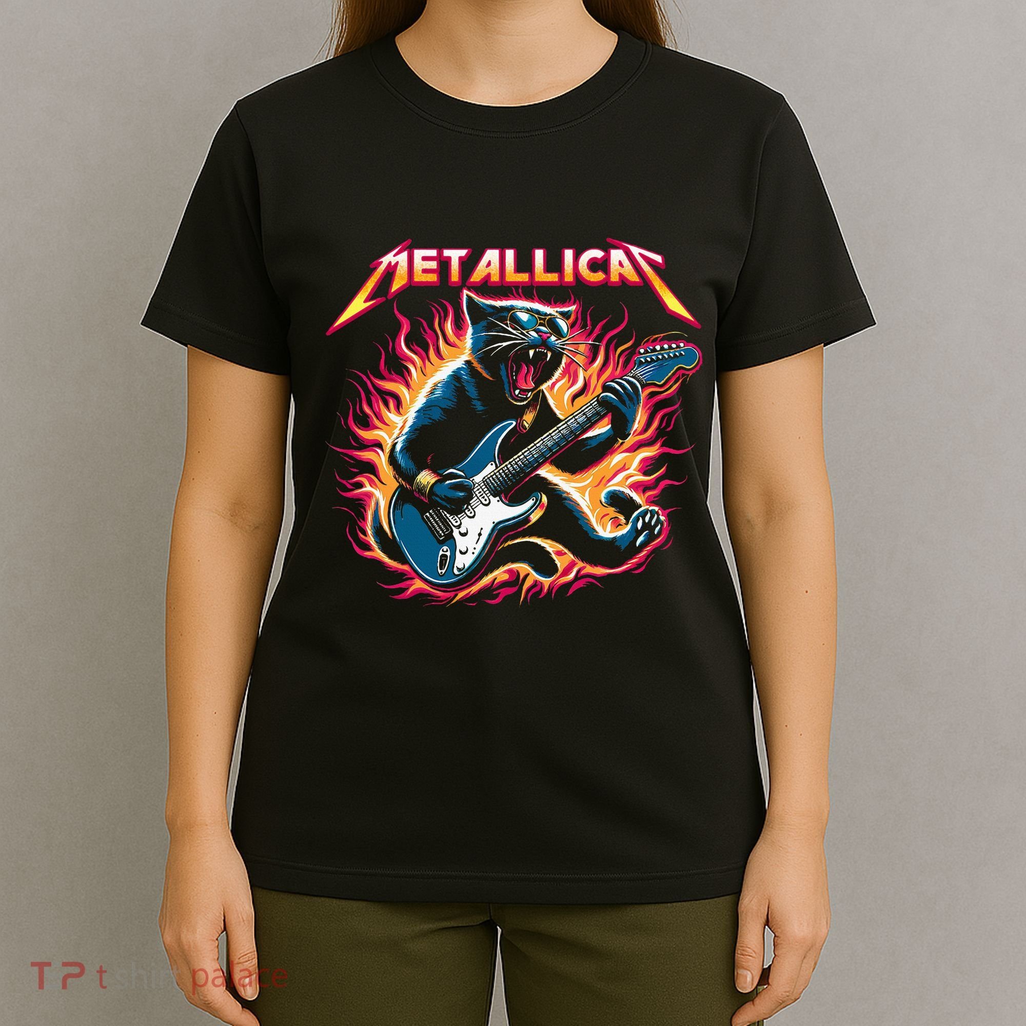 Metallicat Funny Cat T-Shirt