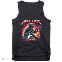 Metallicat Funny Cat Tank Top thumb 0