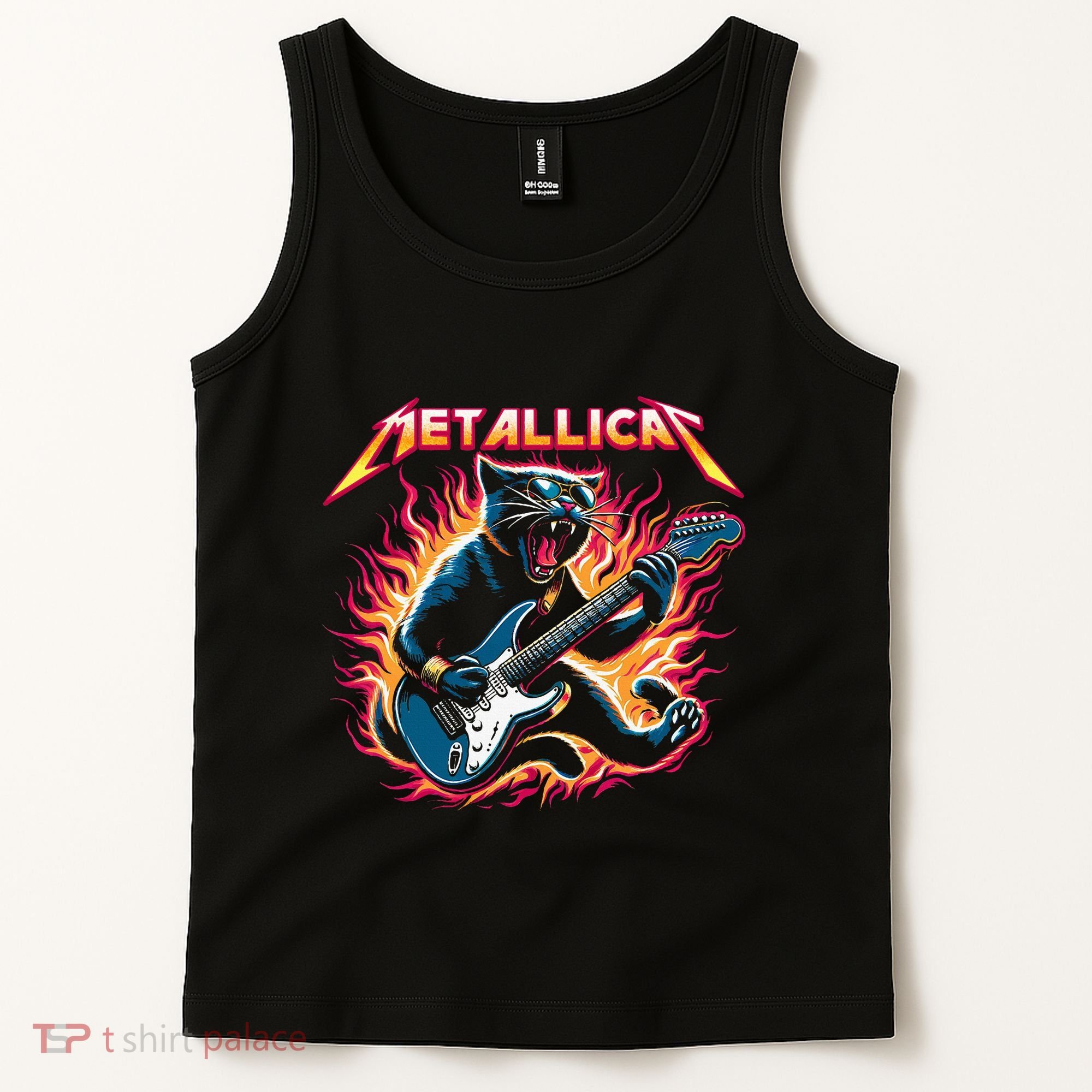 Metallicat Funny Cat Tank Top