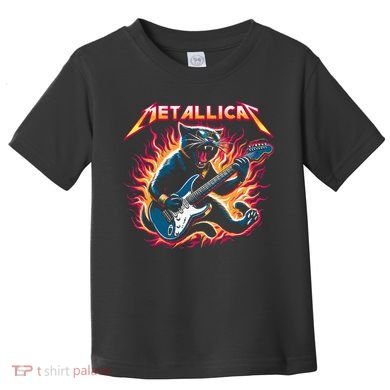 Metallicat Funny Cat Toddler T-Shirt