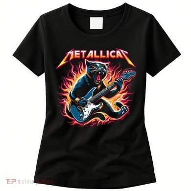 Metallicat Funny Cat Women's T-Shirt