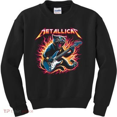 Metallicat Funny Cat Kids Sweatshirt