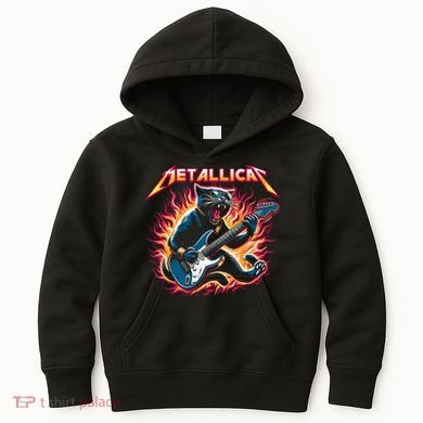Metallicat Funny Cat Kids Hoodie