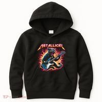 Metallicat Funny Cat Kids Hoodie thumb 0