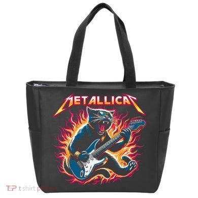 Metallicat Funny Cat Tote Bag