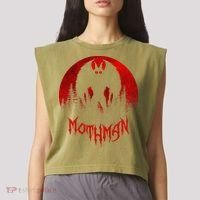 Mothman Folklore Cryptid Garment-Dyed Women's Muscle Tee thumb 2