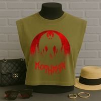 Mothman Folklore Cryptid Garment-Dyed Women's Muscle Tee thumb 3